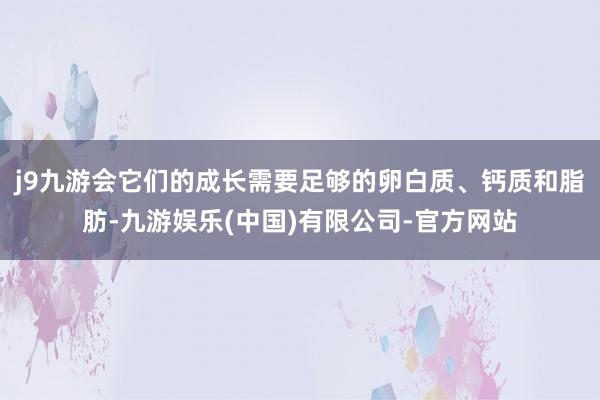 j9九游会它们的成长需要足够的卵白质、钙质和脂肪-九游娱乐(中国)有限公司-官方网站