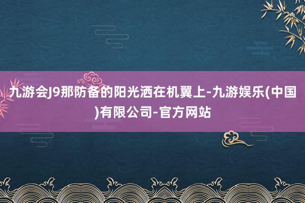 九游会J9那防备的阳光洒在机翼上-九游娱乐(中国)有限公司-官方网站